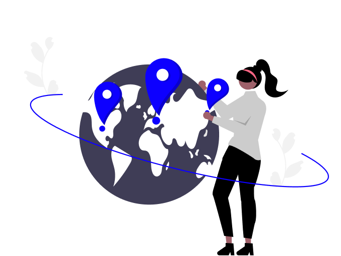 World connectivity illustration